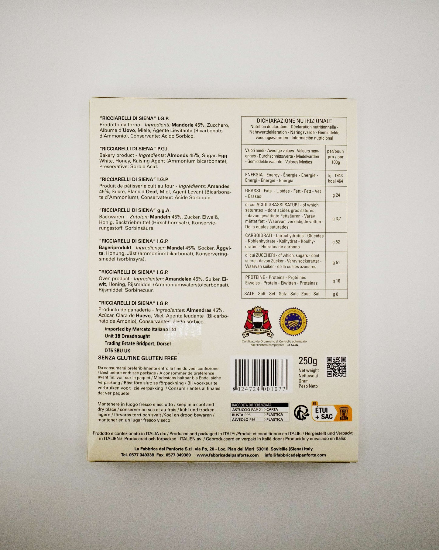 Ricciarelli di Siena IGP