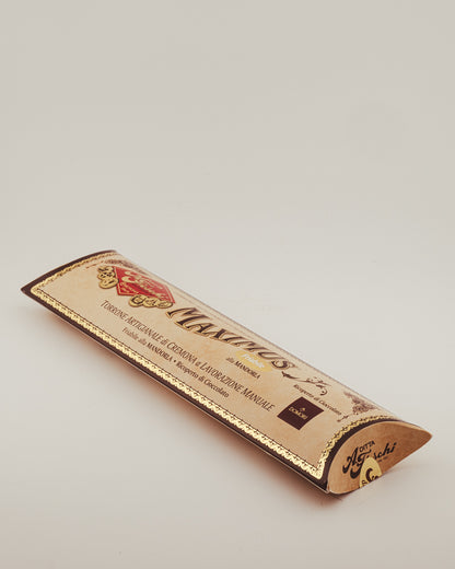 Torrone Artigianale – Maximus coated in dark chocolate