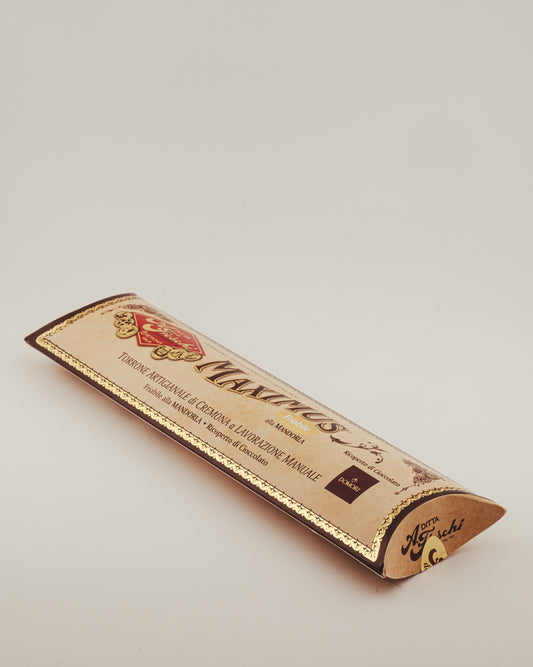 Torrone Artigianale – Maximus coated in dark chocolate