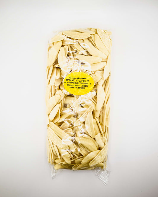 Packaged pasta with a visible brand label on a white background