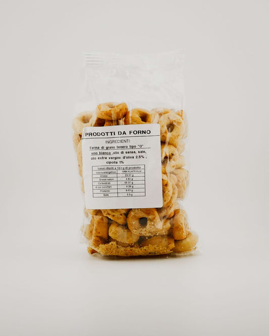 Friabili Taralli alla cipolla