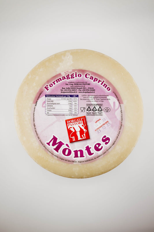 Montes Italian Cheese sat on a white background