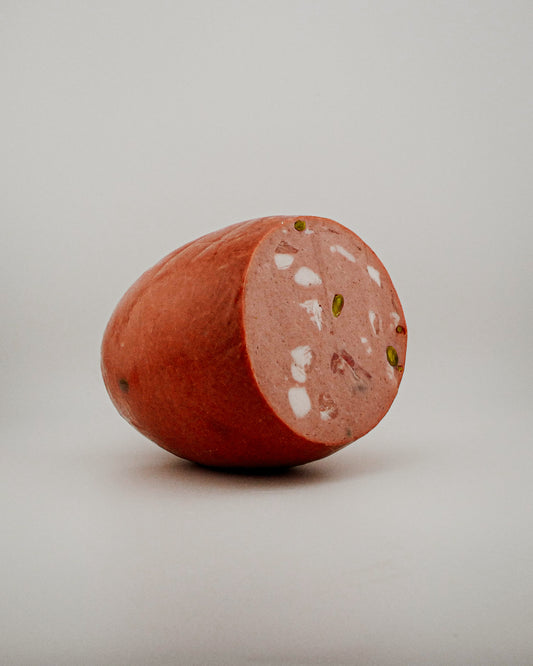 Mortadella with pistachio