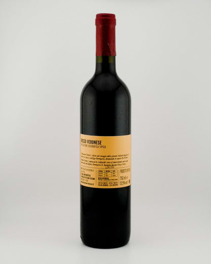 Otto red wine from Verona on a white background