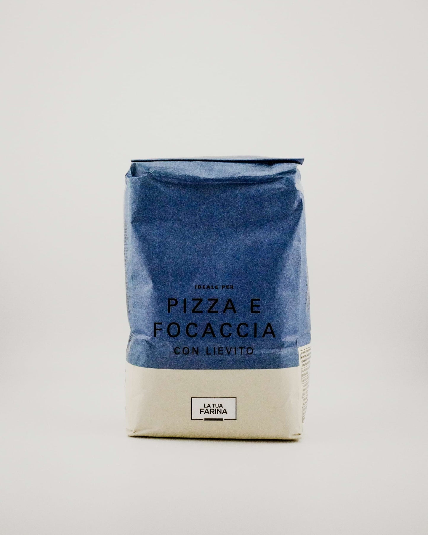 Pizza flour on a white background