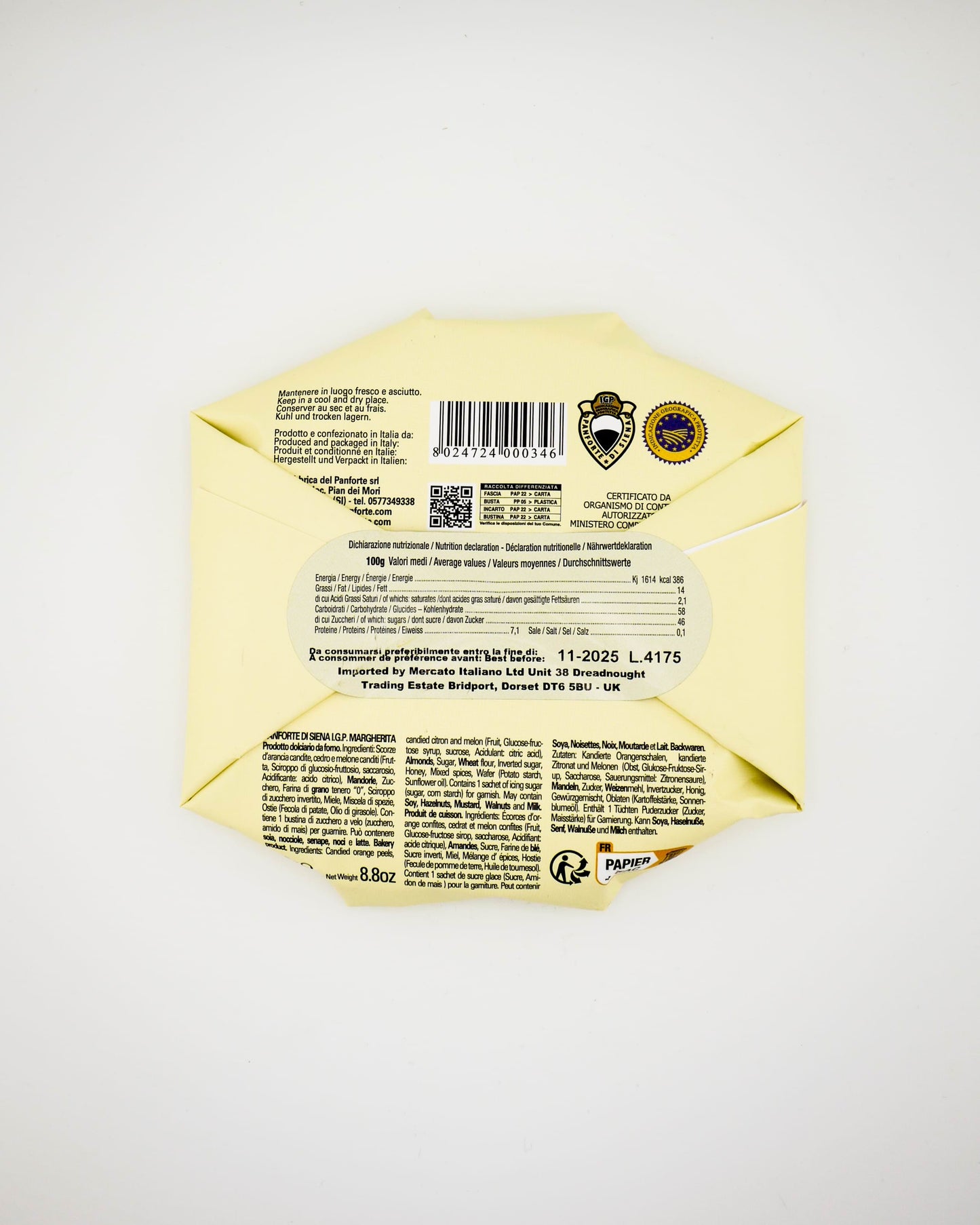 Panforte IGP Margherita