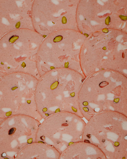 Mortadella with pistachio