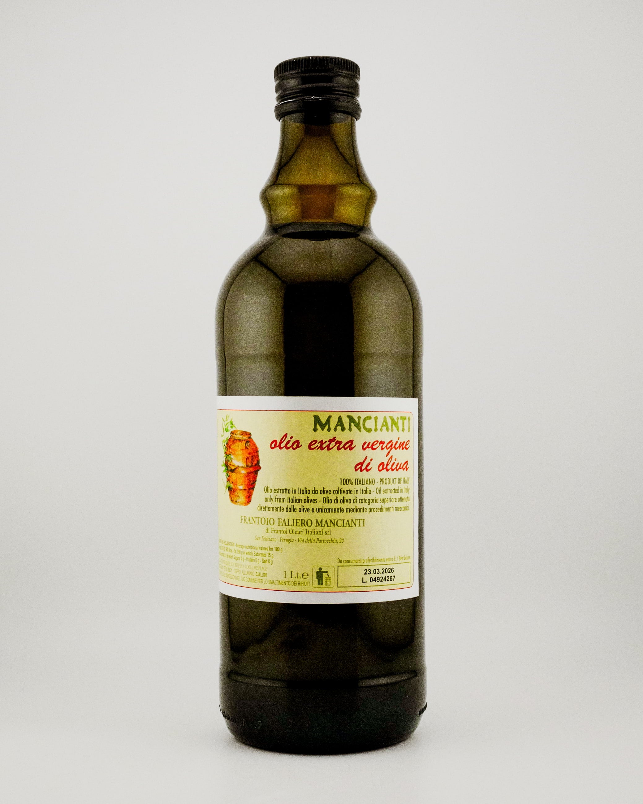 Umbrian Extra Virgin Olive Oil – Cold-Pressed 500 ml | Mercato Pronto